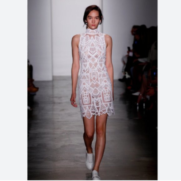 NWT. Jonathan Simkhai tower lace dress Size 0
